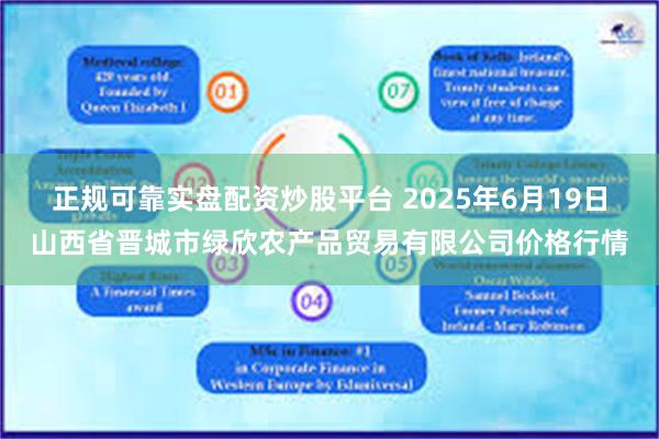 正规可靠实盘配资炒股平台 2025年6月19日山西省晋城市绿欣农产品贸易有限公司价格行情